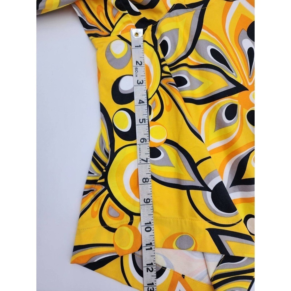 Loudmouth Golf Shagadelic Yellow Retro Colorful Golf Shorts Mens Size 34 Floral - Picture 8 of 10